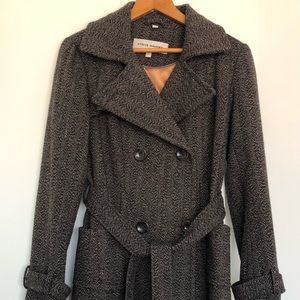 Steve Madden Long Brown Wool Coat